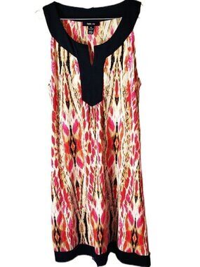 Style & Co. Geometric Print Sleeveless Shift Dress